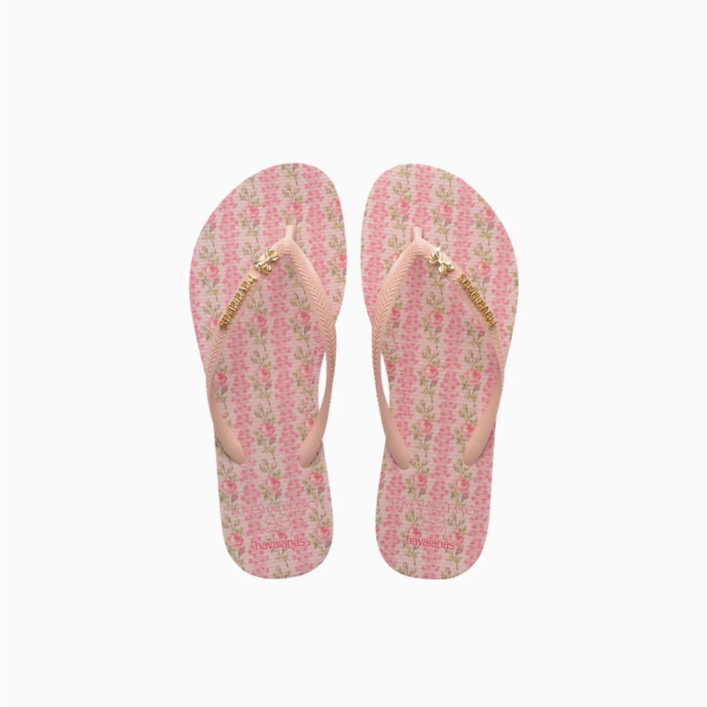 New: LoveShackFancy X Havaianas Women’s Strawberry Macaroon Flip Flops